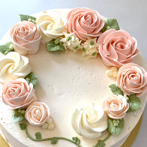 【ミッチー様】フェイクスイーツ◆小花のブーケ&ベリー飾り♡バニラマカロンケーキ◆ ミッチー様】フェイクスイーツ◇小花のブーケ&ベリー飾り