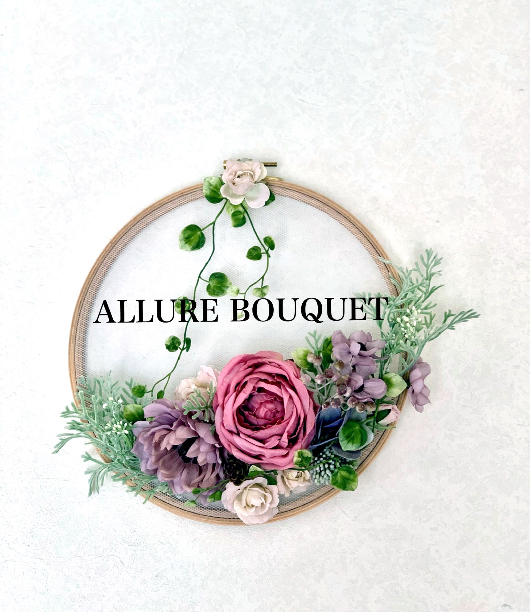 再販限定1個【送料無料】シャビーシックなカレイドフレーム（直径24㎝）