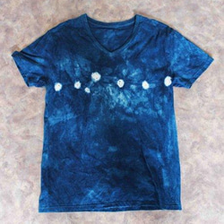 絞り藍染Tシャツ/1　(Mens-L) 3枚目の画像