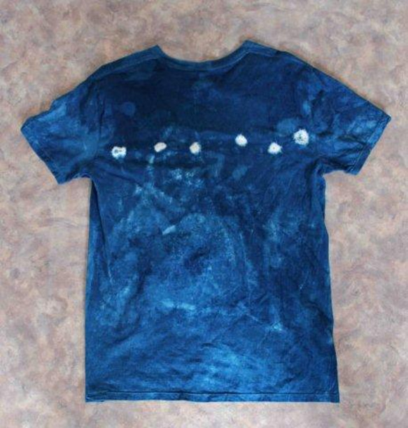 絞り藍染Tシャツ/1　(Mens-L) 4枚目の画像