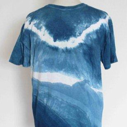 絞り藍染Tシャツ/3　(Mens-M) 2枚目の画像