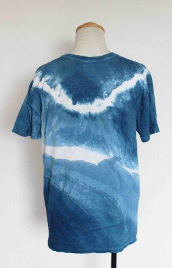 絞り藍染Tシャツ/3　(Mens-M) 2枚目の画像