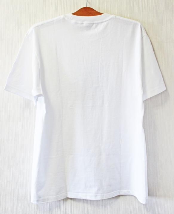 藍染め半袖　綿Tシャツ メンズ　ユニセックス　XL（AT-50） 5枚目の画像