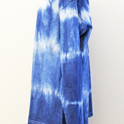 藍染め長袖　綿Tシャツ L ユニセックス メンズ（ANT-35） 5枚目の画像