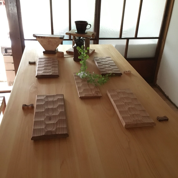 スギのハツリ板 マルチプレート 5枚目の画像