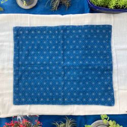 藍染  リーディングマット  Reading Mat ～ Indigo hemp 麻 3枚目の画像