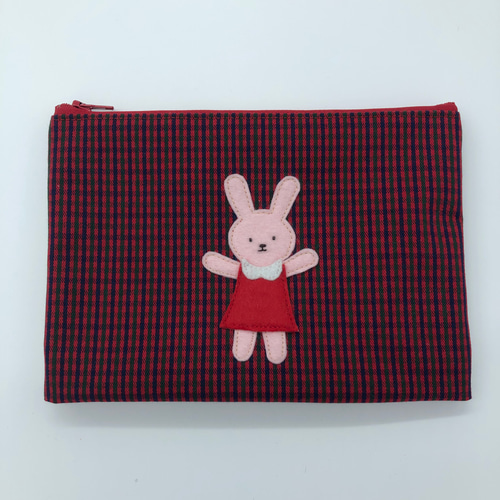 ファミリア カラフルシリーズ ポーチ ピンク ポーチ（M）〈TO&FRO