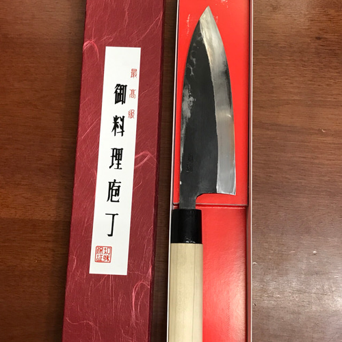 手打ち黒出刃包丁 銘:貞道 包丁・ナイフ blacksmith 通販｜Creema