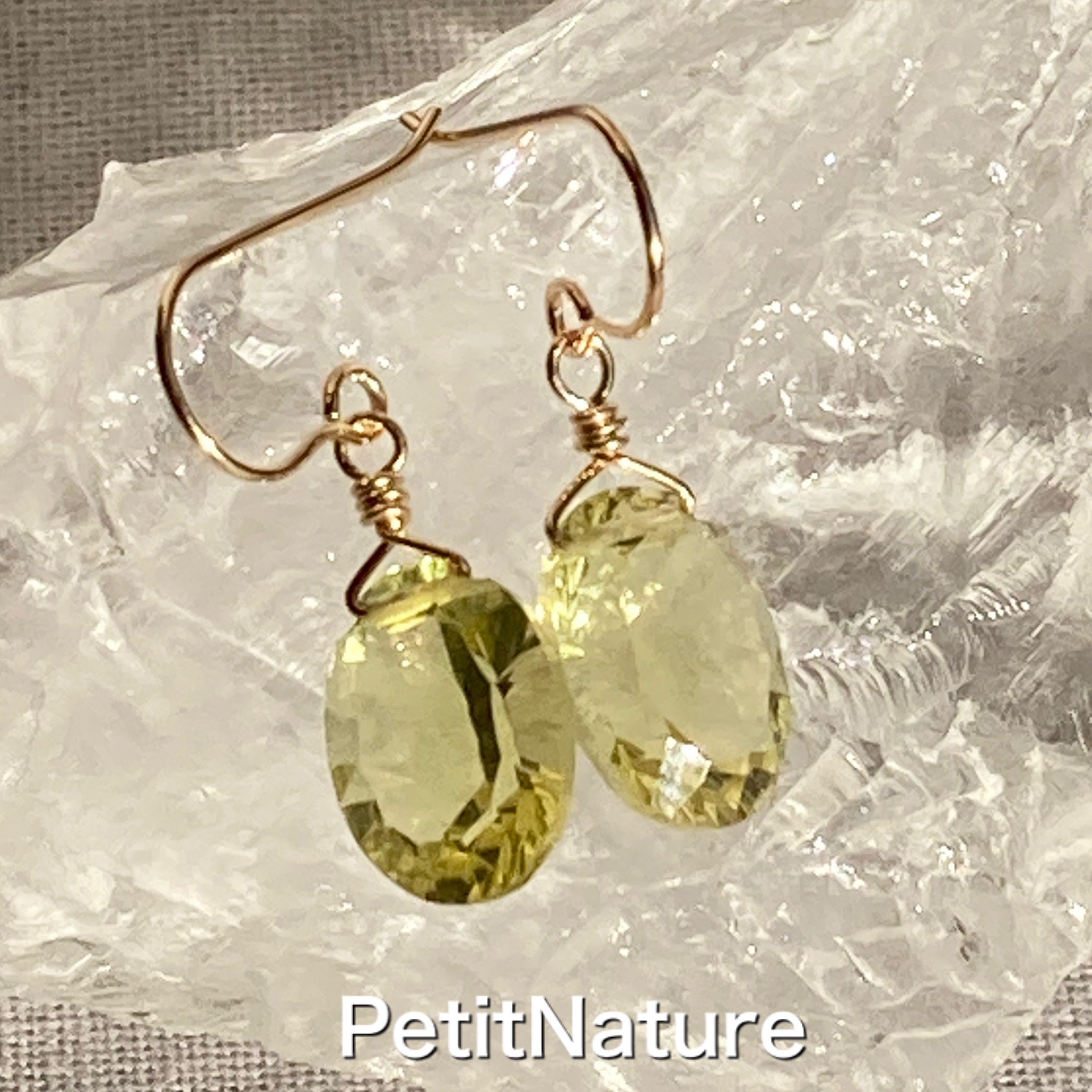 レモンクオーツピアス MARIHA(マリハ) Organic Gems ピアス レモンクォーツ S K18