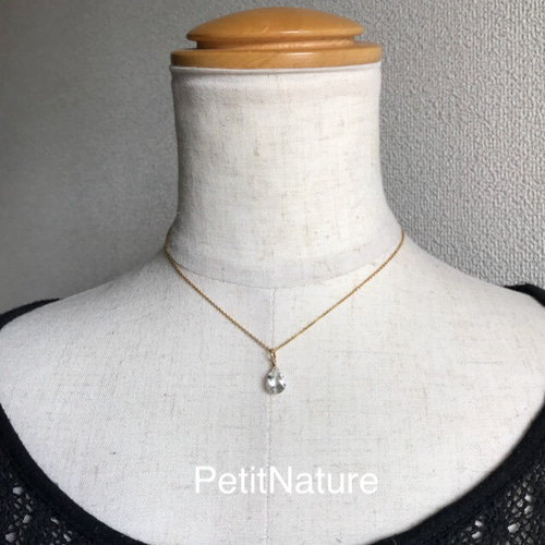 ♢N♢K18 ホワイトトパーズ ネックレスチャーム ペンダントトップ ♢N♢K18 ホワイトトパーズ ネックレスチャーム ペンダントトップ ♢N