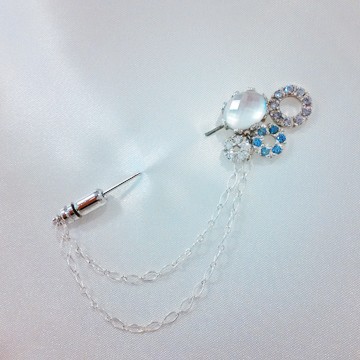 天然水晶シルバーブローチ 13,200円