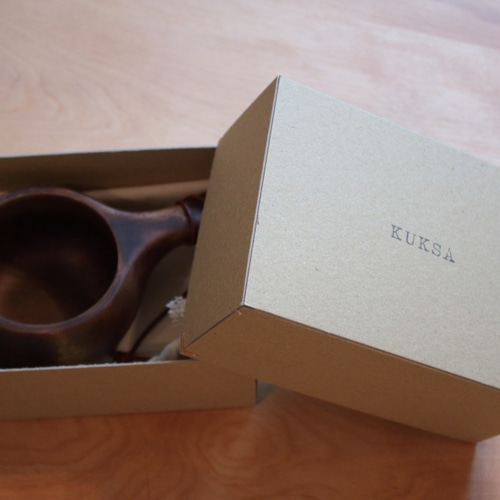 ウォールナット材ククサ 木のマグカップ ククサ KUKSA03 ウォールナット材 キャンプ