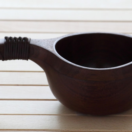 ウォールナット材ククサ 木のマグカップ ククサ KUKSA 23 ウォールナット材 キャンプ