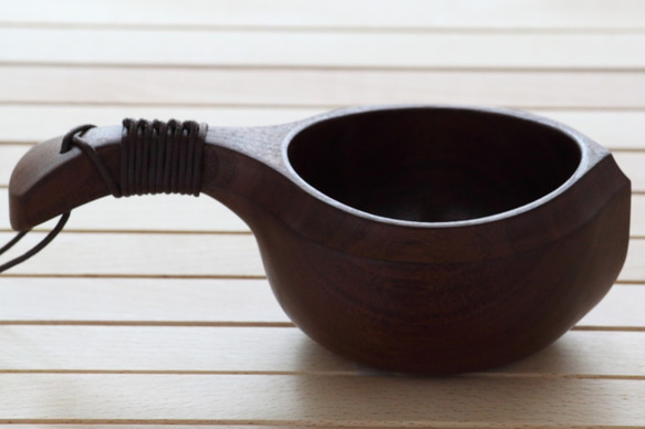 ウォールナット材ククサ 木のマグカップ ククサ KUKSA 20 ウォールナット材 キャンプ