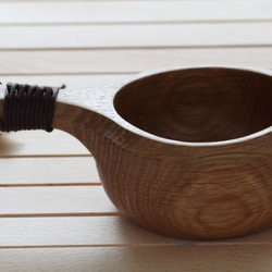 木のマグカップ　ククサ　KUKSA 23　オーク材　キャンプ　アウトドア 1枚目の画像