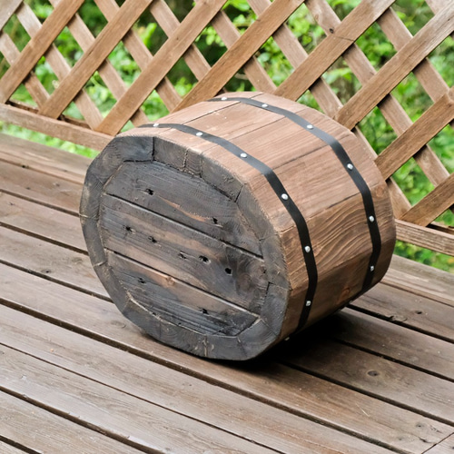 木製楕円形プランター 一輪挿し・花瓶・花器 ウッディーライフonozato