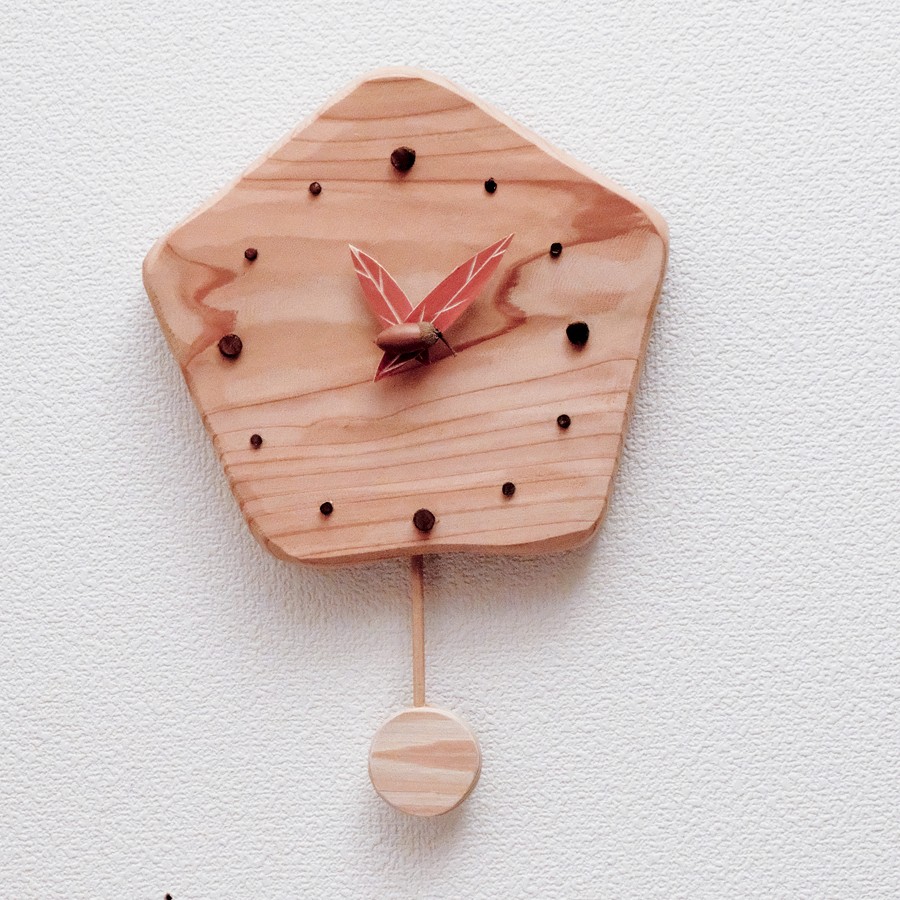 木の振り子掛時計