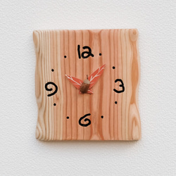 　木の掛時計 1枚目の画像
