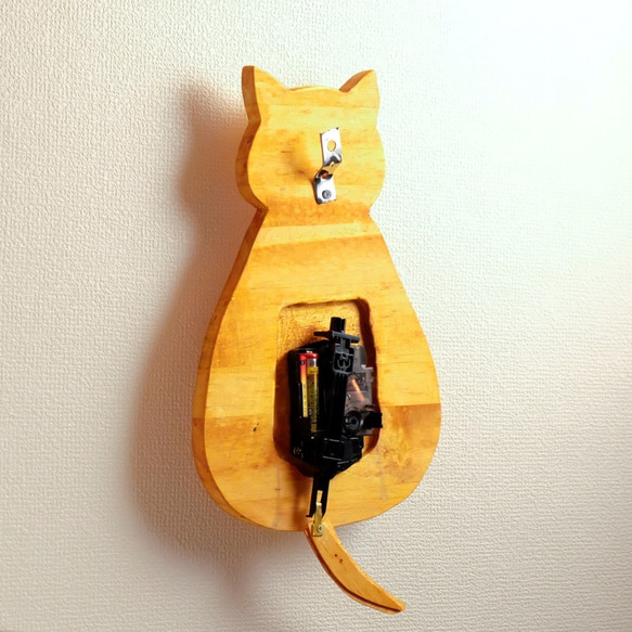 猫の振り子掛け時計 4枚目の画像
