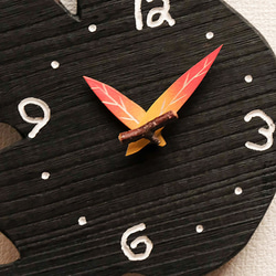 可愛い日本リスの掛け時計 4枚目の画像