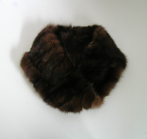 ¶ new antique fur ¶ カナディアンセーブルふかふかnejiriスヌード「sablina」 5枚目の画像