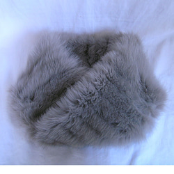 ¶ new antique fur ¶ ブラウングレー染フォックスnejiriスヌード「ココルーク」 5枚目の画像