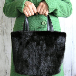 new antique fur ¶ ☆受注生産☆サファイアミンクリボン付きグラニー