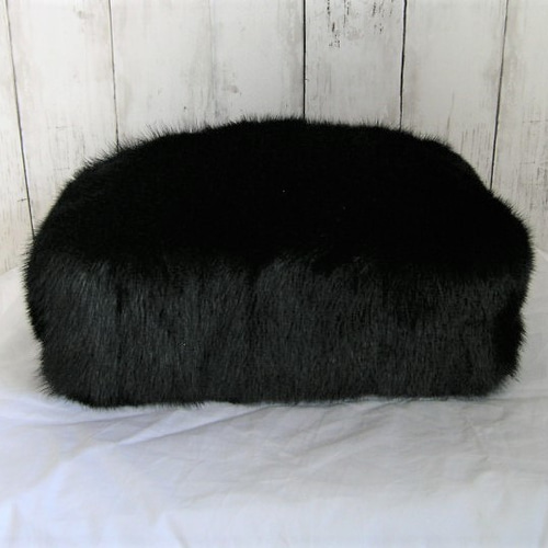 new antique fur ¶ ☆受注生産☆ブラックミンクファー長方形底トート