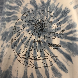 Jesus surfing T shirt "indigo" 2枚目の画像