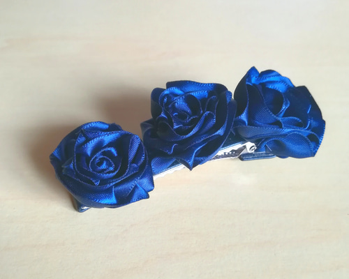 koma様ハンドメイド♡♡薔薇フリルツイン 水色