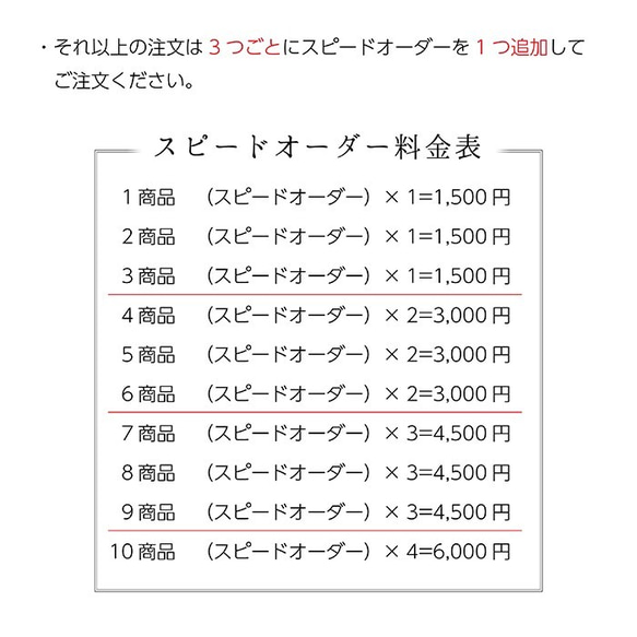 納期短縮　スピードオーダー 5枚目の画像