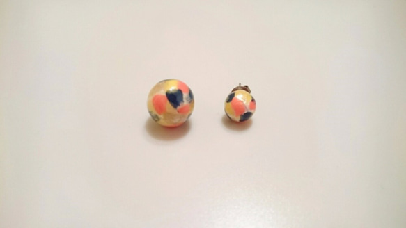 LOLLIPOP　pierce　【ORANGE×YELLOW×NAVY】 2枚目の画像