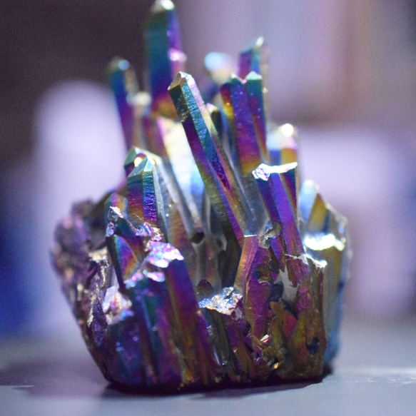 【強力浄化】オーロラ水晶クラスター 2枚目の画像