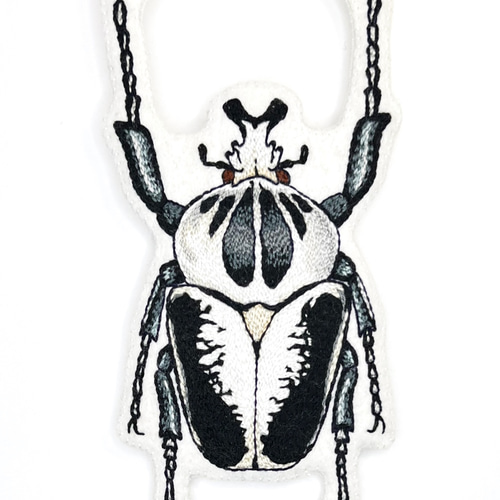 レギウスオオツノハナムグリのブローチ ブローチ ちくちくサウルス