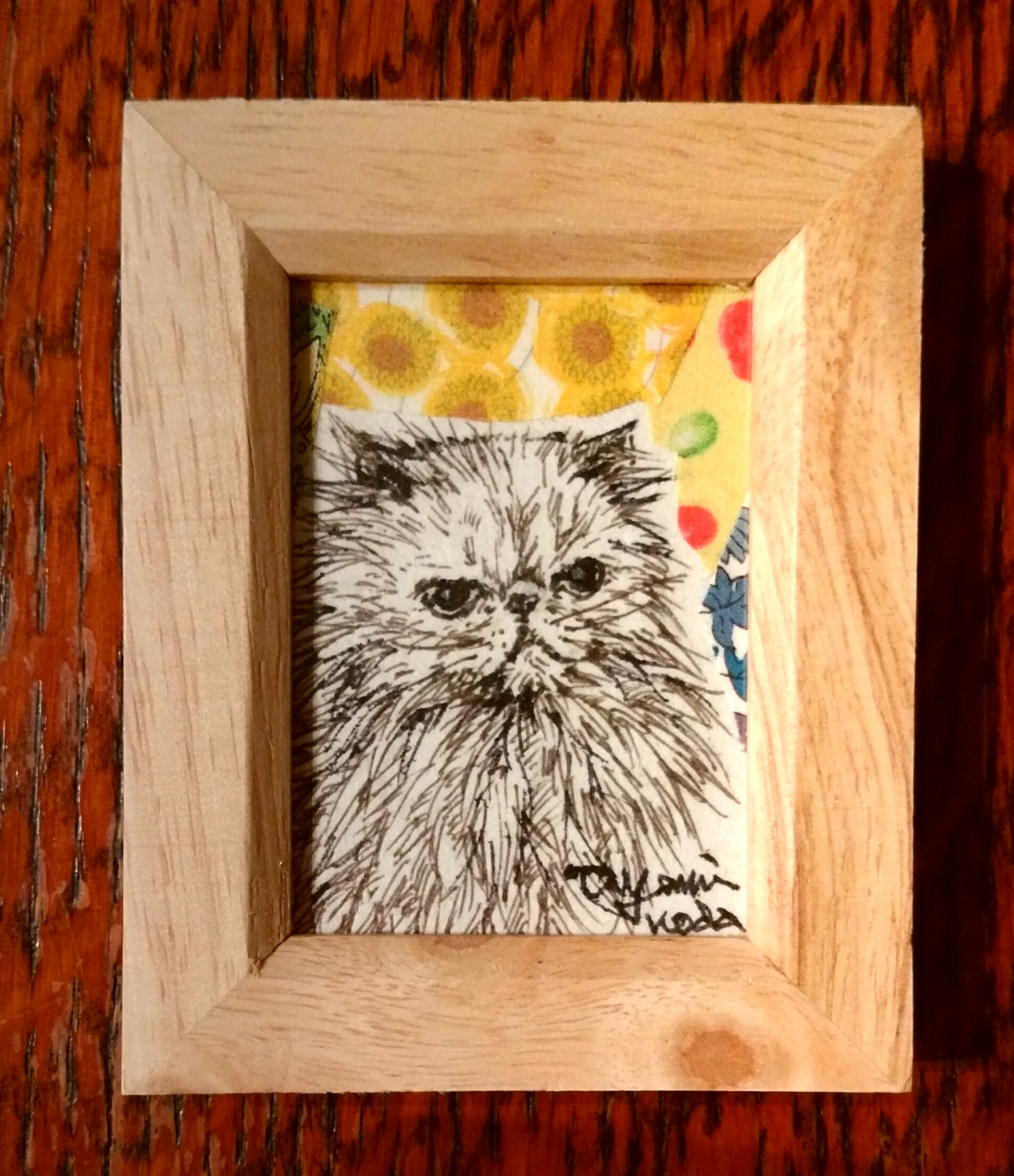 絵画 壁掛け 永森一郎 映し出す 額縁