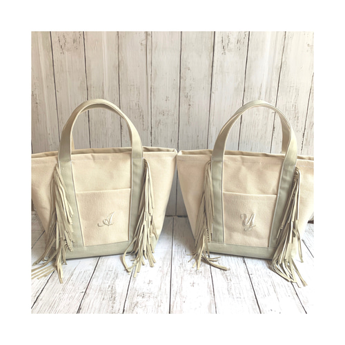 Creema限定】親子リンクコーデ 選べる18色 フリンジバッグ