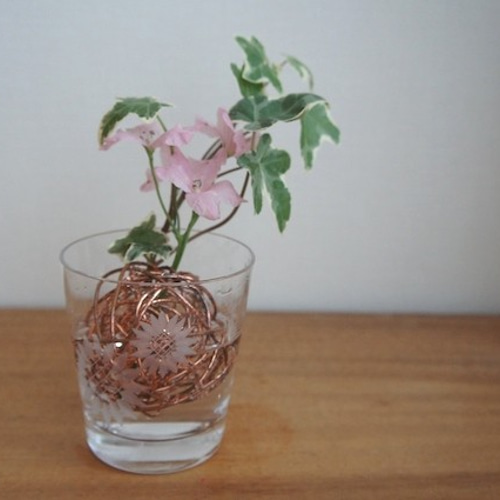 ころころさん S （銅の花留め） 一輪挿し・花瓶・花器 平野工房