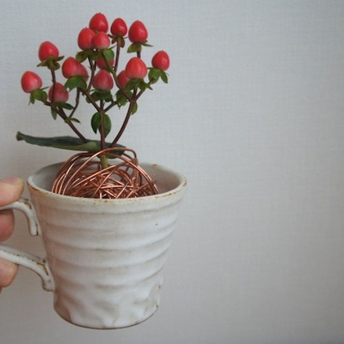 ころころさん S （銅の花留め） 一輪挿し・花瓶・花器 平野工房