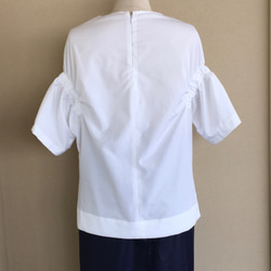 ギャザーショルダーブラウス、シャツ / Roched shoulder shirt 4枚目の画像