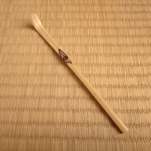 茶杓 竹峰 シミ竹 旧き