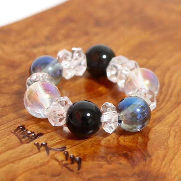 天然石お守りブレスレット&リング