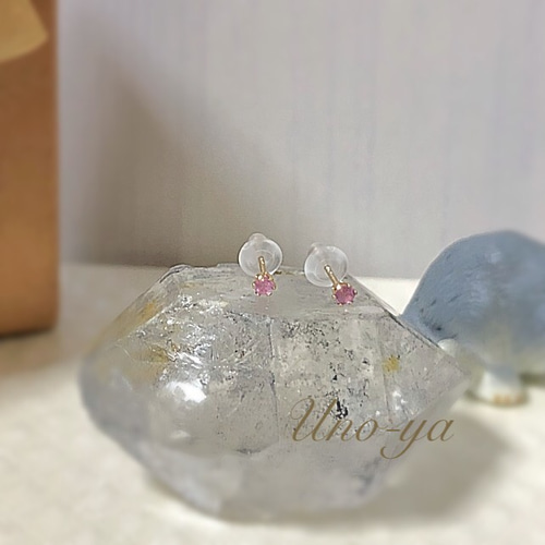 人気アイテムランキング(新品)  14kgf ／宝石屋さんのピンクサファイア2wayピアス ピアス ピアス