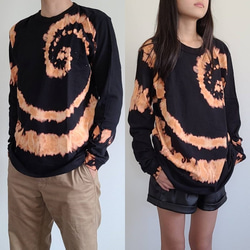 ブリーチ加工 タイダイ 長袖Tシャツ L～XLサイズ Tシャツ soror 通販