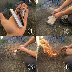 【現代版火打ち石】マグネシウムキーホルダー Magnesium FIRE starter 防災用品にも◎ 7枚目の画像
