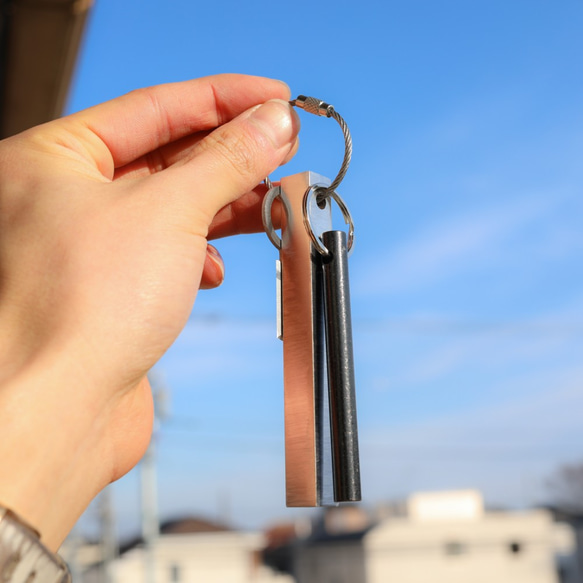 【現代版火打ち石】マグネシウムキーホルダー Magnesium FIRE starter 防災用品にも◎ 10枚目の画像