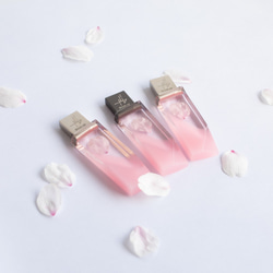 春の透明USBメモリ【桜色メモリーズMk.Ⅱ】(32,64GB) 東京産ソメイヨシノの花びらを使用 6枚目の画像