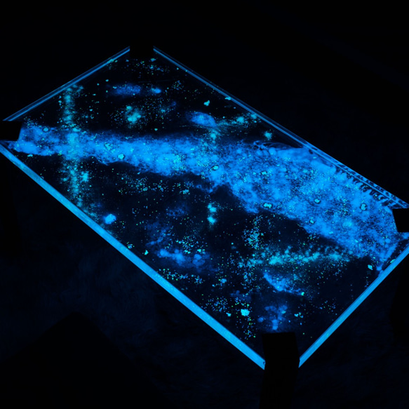 星空のテーブル】Starry sky resin table of nightglow【受注