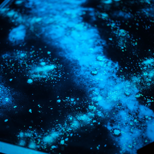 星空のテーブル】Starry sky resin table of nightglow【受注生産品