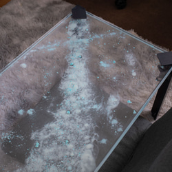 【星空のテーブル】Starry sky resin table of nightglowローテーブル,ダイニングテーブル 8枚目の画像