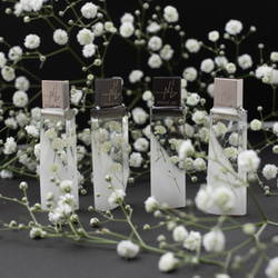 カスミソウの透明USBメモリ【カスミソウPureWhite】(32,64GB) 7枚目の画像